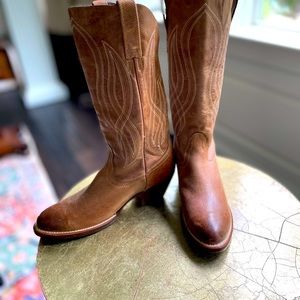 Leather Western Boots. Excellent condition.Original production. Hand stitching.